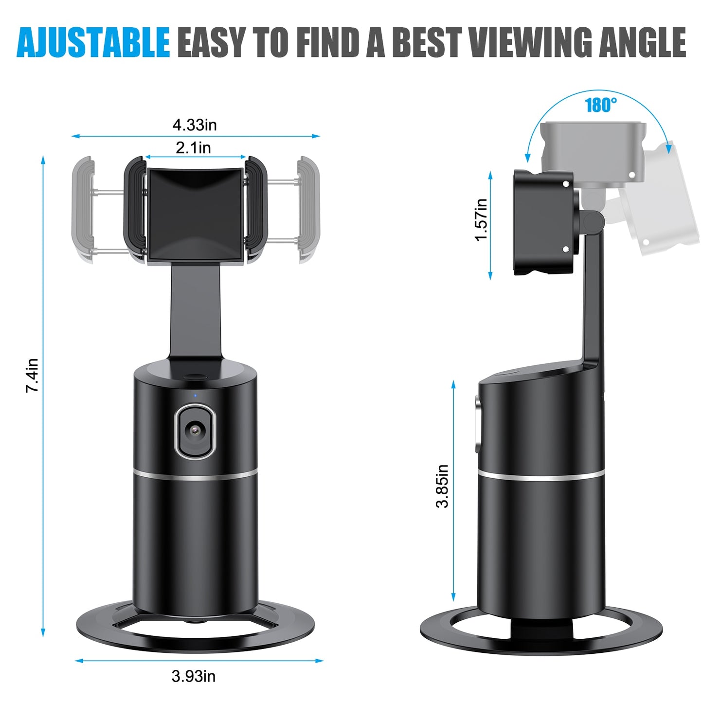 Smart Face Tracking Phone Tripod Stand Desktop Phone Holder Track