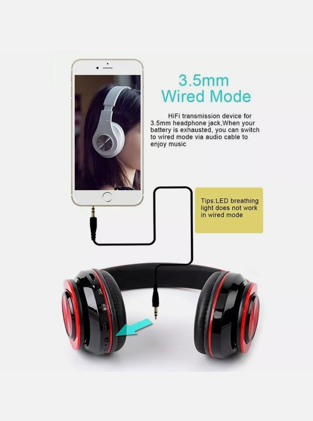 Z10 Color Changing Bluetooth Headphones